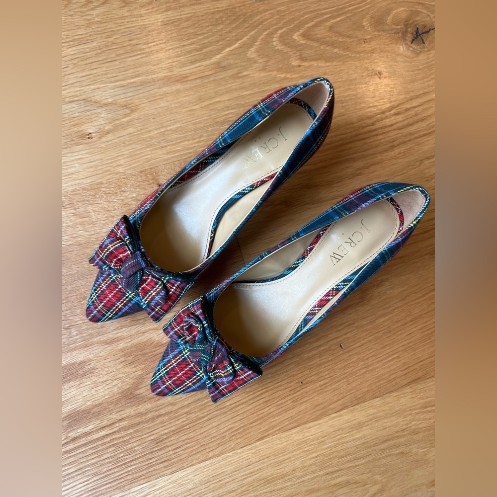 Plaid Tartan Esme Kitten Heels, J. Crew